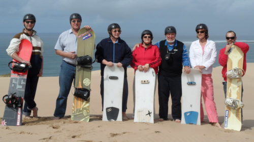Sandboarding in Mossel Bay / Billeon